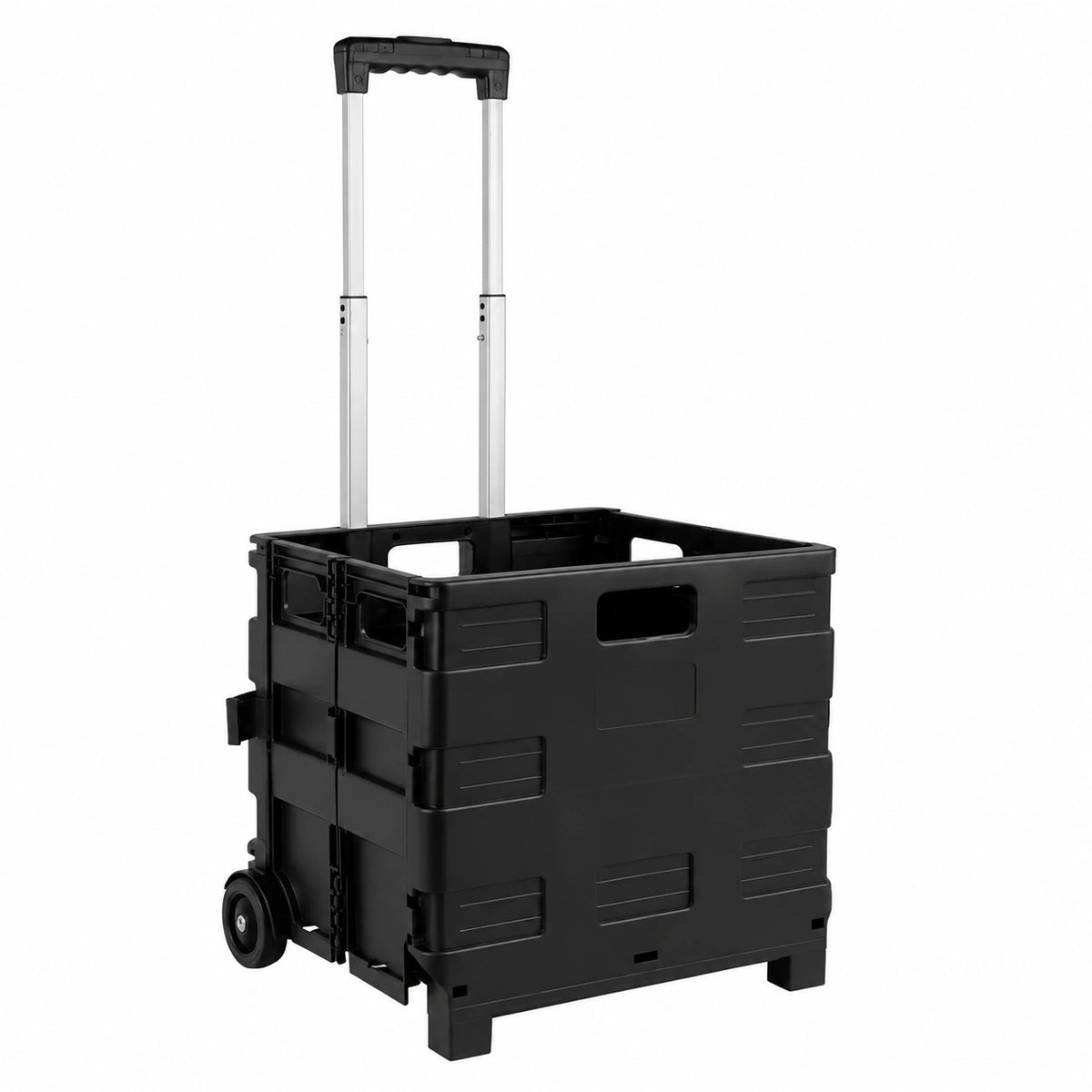 Carrello pieghevole da 65 l, portatile da mercato e campeggio, capacità di 35 kg, scatola Sto box mobile a due ruote, casse multifunzionali per casa