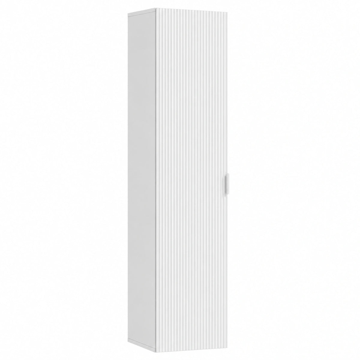 Mobile Bagno Sospeso Colonna Bagno Sospesa, 30 × 31.5 × 160 cm, Bianco, 5 Livelli, Ripiani Regolabili
