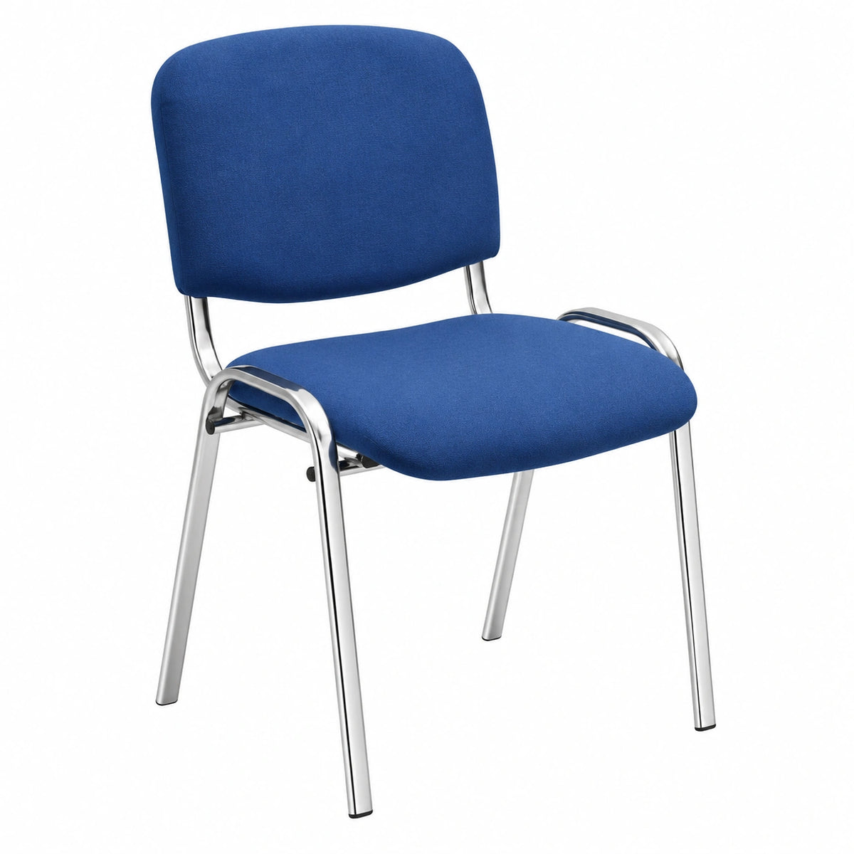 Sedia attesa Impilabile Idealsedie, struttura in acciaio cromato, sedile e schienale con rivestimento, struttura resistente portata max 130kg