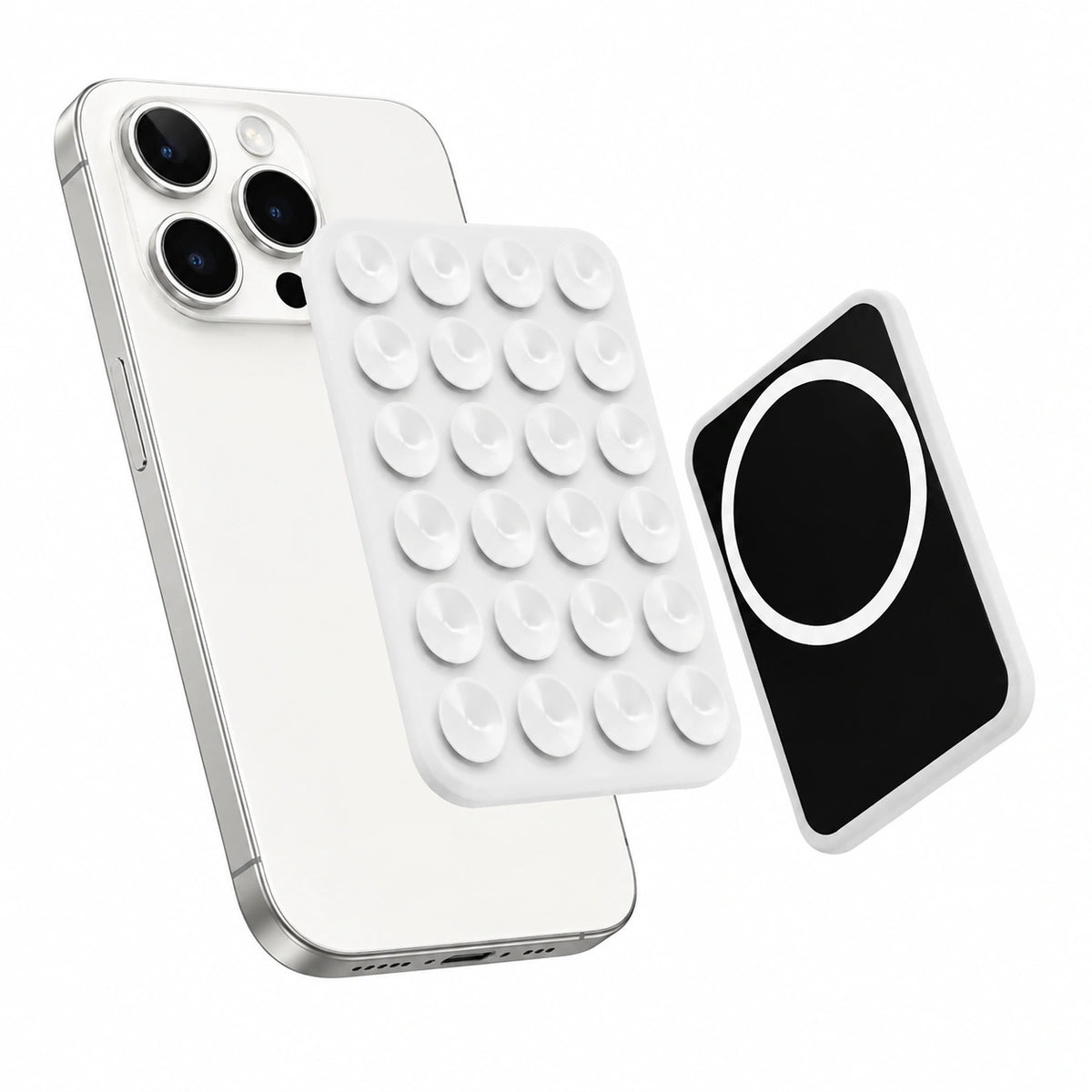 Supporto Magnetico per Smartphone con Ventosa in Silicone Accessori Cellulare Magnete Potente Supporto Portatile Multifunzionale Compatibile
