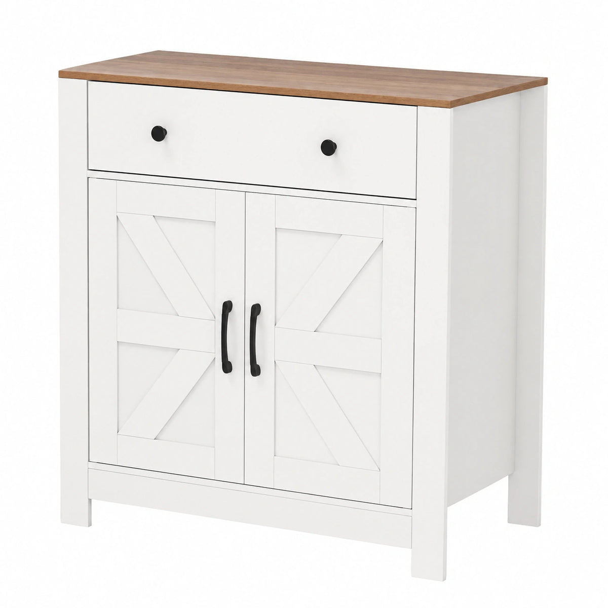 Credenza da Cucina, Armadio con Cassetto, 2 Ante e Ripiano Regolabile, Mobili Multifunzionali per Sala da Pranzo e Cucina, 76 × 40 × 85 cm