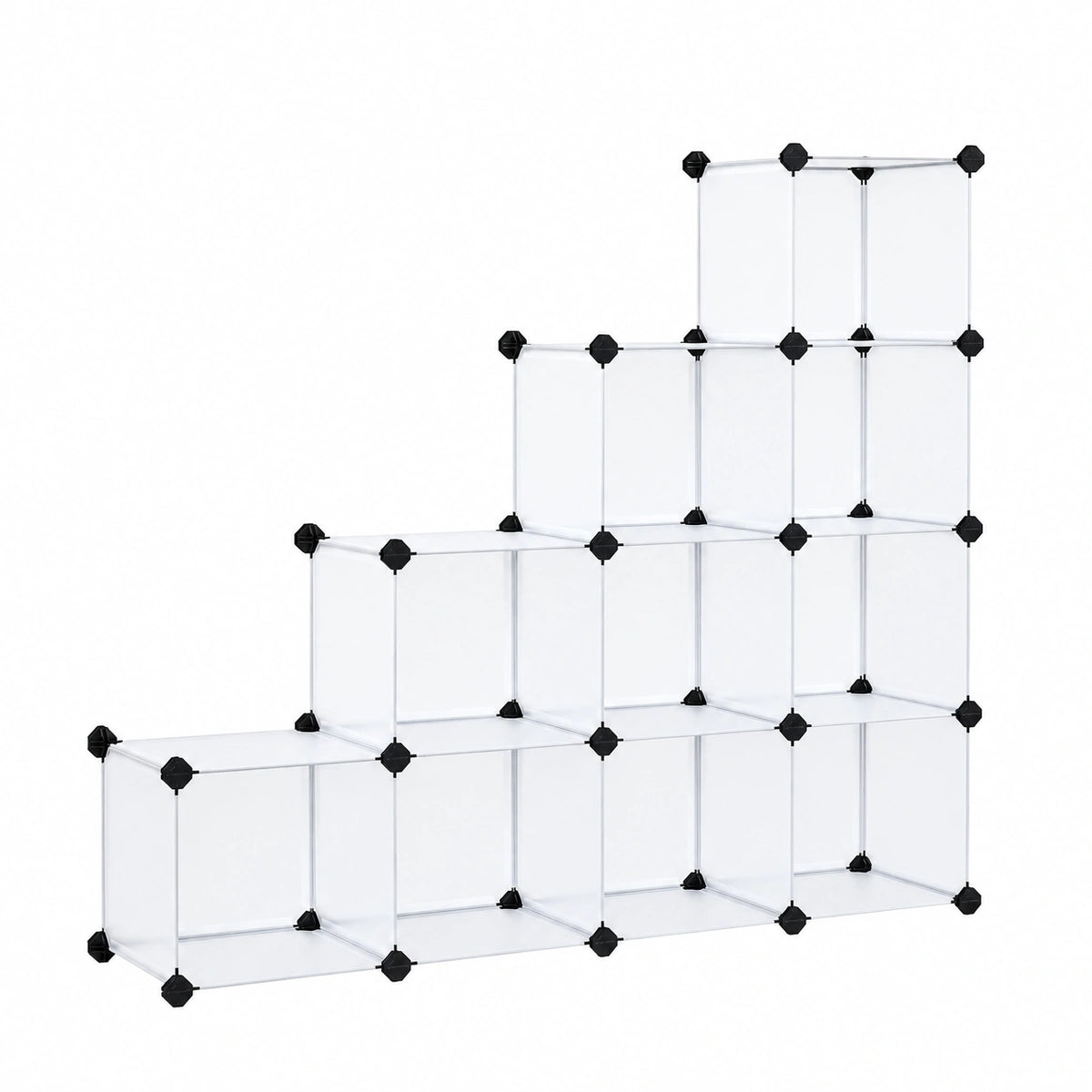 Scaffale a 16 Cubi Modulari, Guardaroba, Recinto per Animali Domestici, Camera da Letto Cabina Armadio Ingresso, 31 × 123 × 123 cm