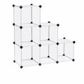 Armadio Scaffale a Scompartimenti, 93 × 31 × 123 cm, Bianco LPC115S, Guardaroba, Recinto per Animali Domestici