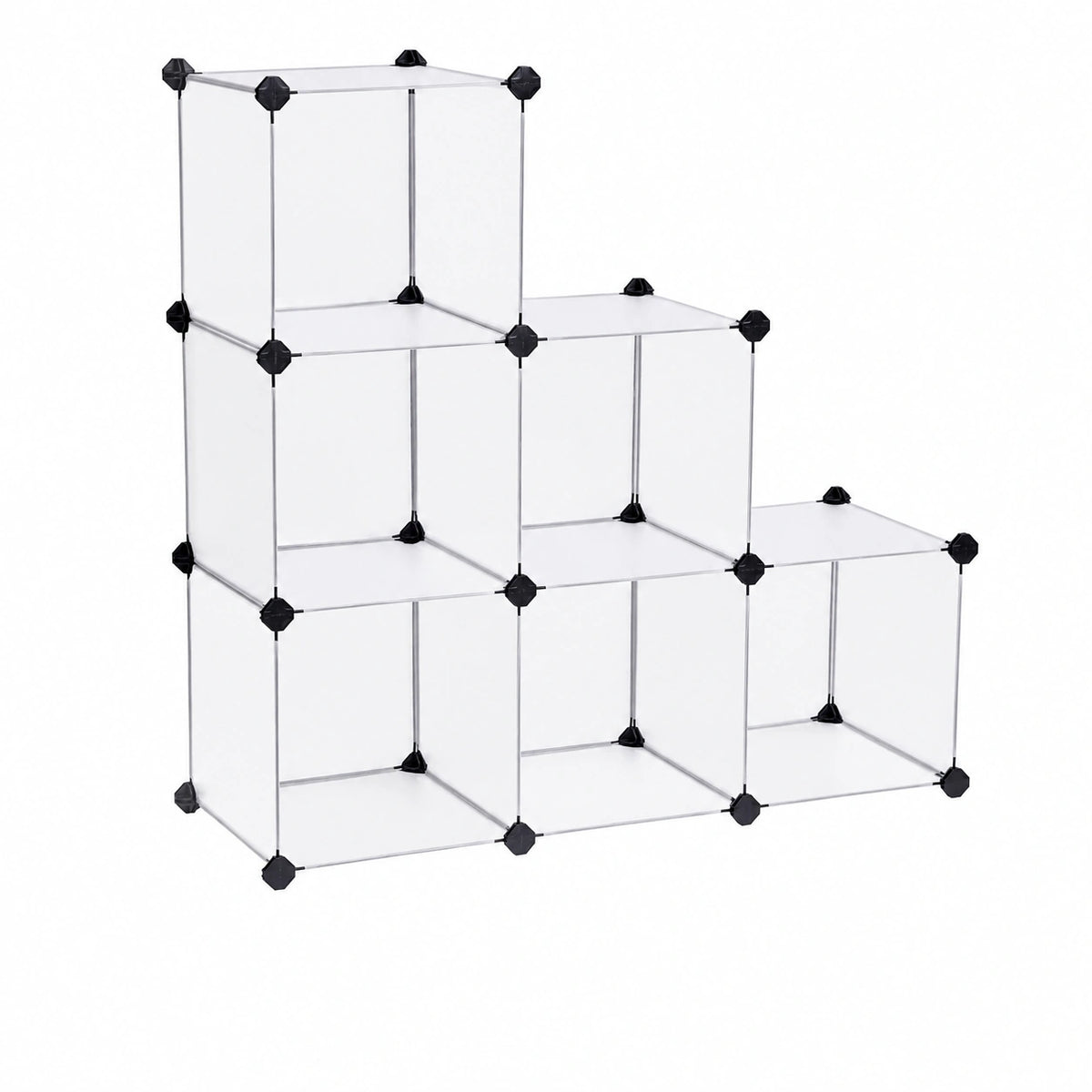 Armadio Scaffale a Scompartimenti, 93 × 31 × 123 cm, Bianco LPC115S, Guardaroba, Recinto per Animali Domestici