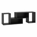 Mobile Porta TV Combinabile a 2 Pezzi, per TV Fino a 60'', Mobile TV a Angolo Soggiorno in Legno, con 4 Vani Aperti, Tavolo Media TV Multifunzionale